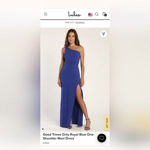 Lulus good times only one shoulder dress